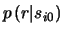 $p\left(r\vert s_{i0}\right)$